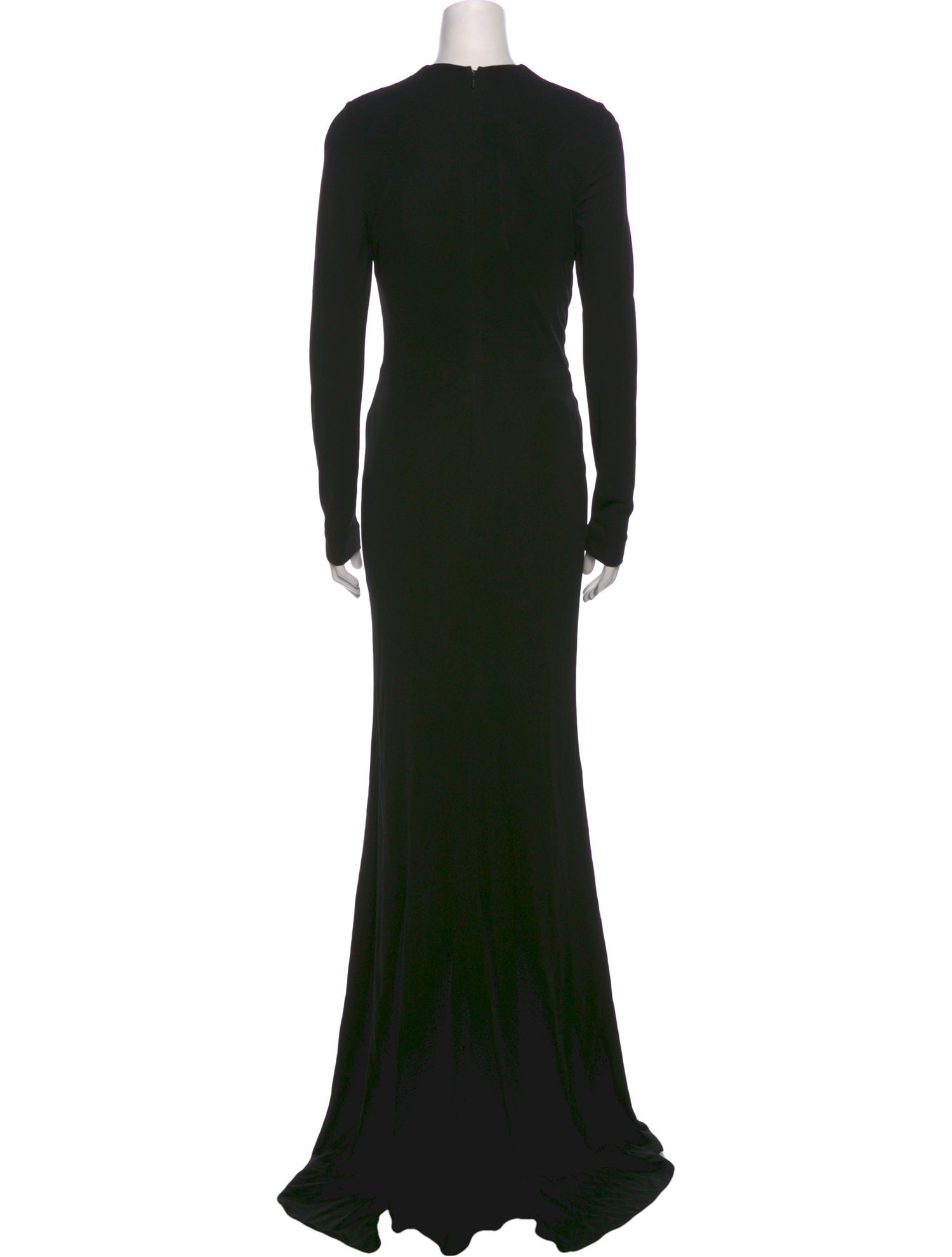 Elie Saab Crew Neck Long Dress